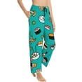 thumbnail image 2 of Xecao Sushi Women's Straight Lounge Pajama Pants: The Epitome of Relaxed Sleepwear, 2 of 9