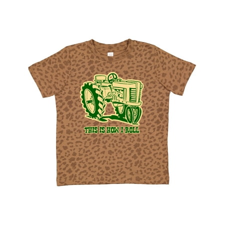 

Inktastic This is How I Roll Tractor GRN Gift Toddler Boy or Toddler Girl T-Shirt