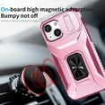 thumbnail image 4 of Funda para GANGXUN iPhone 13 Mini - Soporte metálico, Función magnética, Rosa, 4 of 5