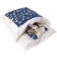 thumbnail image 1 of Arena para mascotas NQ Saco de dormir extraíble y lavable edredón para gatos caseta para gatos azul M, 1 of 4