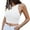 White, variant on OKBOP Womens Tops Dressy Casual Sexy,Sexy Casual Sleeveless Solid Round Neck Ladies Crop Vest Fall Blouses Western Shirts for Women