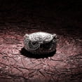 thumbnail image 4 of Sparkly Punky Rapper Luxury Trendy Rings for Men Shiny Owl Iced out Hip Hop Cubic Zirconia Men Engagement Rings, 4 of 9