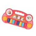 thumbnail image 4 of Piano con teclado para bebé, juguete musical educativo temprano de color rojo para niñas de 1 a 3 años, 4 of 14