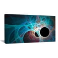 thumbnail image 2 of Fractal Angel Wings in Blue - Oversized Abstract Canvas Art Print, 2 of 3