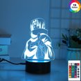 thumbnail image 3 of Lámpara 3D Anime 16 colores LED de mesa Control remoto táctil Niños Dormitorio Luz nocturna Tmvgtek Para estrenar, 3 of 9