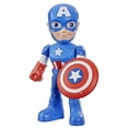 thumbnail image 2 of Marvel Spidey and His Amazing Friends Captain America: Steve Rogers Action Figure, Ages 3+, 2 of 5