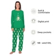thumbnail image 2 of Bigfoot Christmas Tree Matching Family Pajamas, Family And Dog PJs, Plus Sizes, With Pockets, 2 of 7
