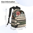 thumbnail image 4 of JUNZAN Vintage Art Butterfly Flower for Laptop Backpack for Women Men,Casual Backpack Travel Daypack Computer Bag Fit for Travel Hiking Weekend, 4 of 6