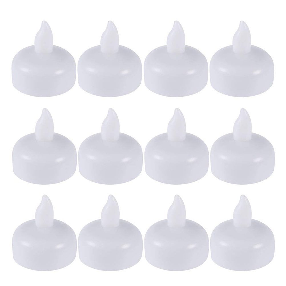 24 Pack Waterproof Flameless Floating Candles , Battery Flickering LED ...