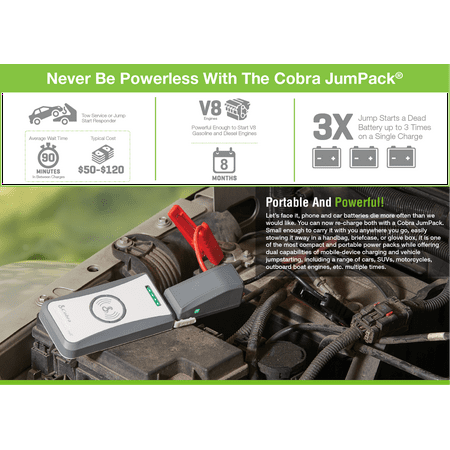 Cobra CPP 8000 Jumpack Jump Starter/Power Pack