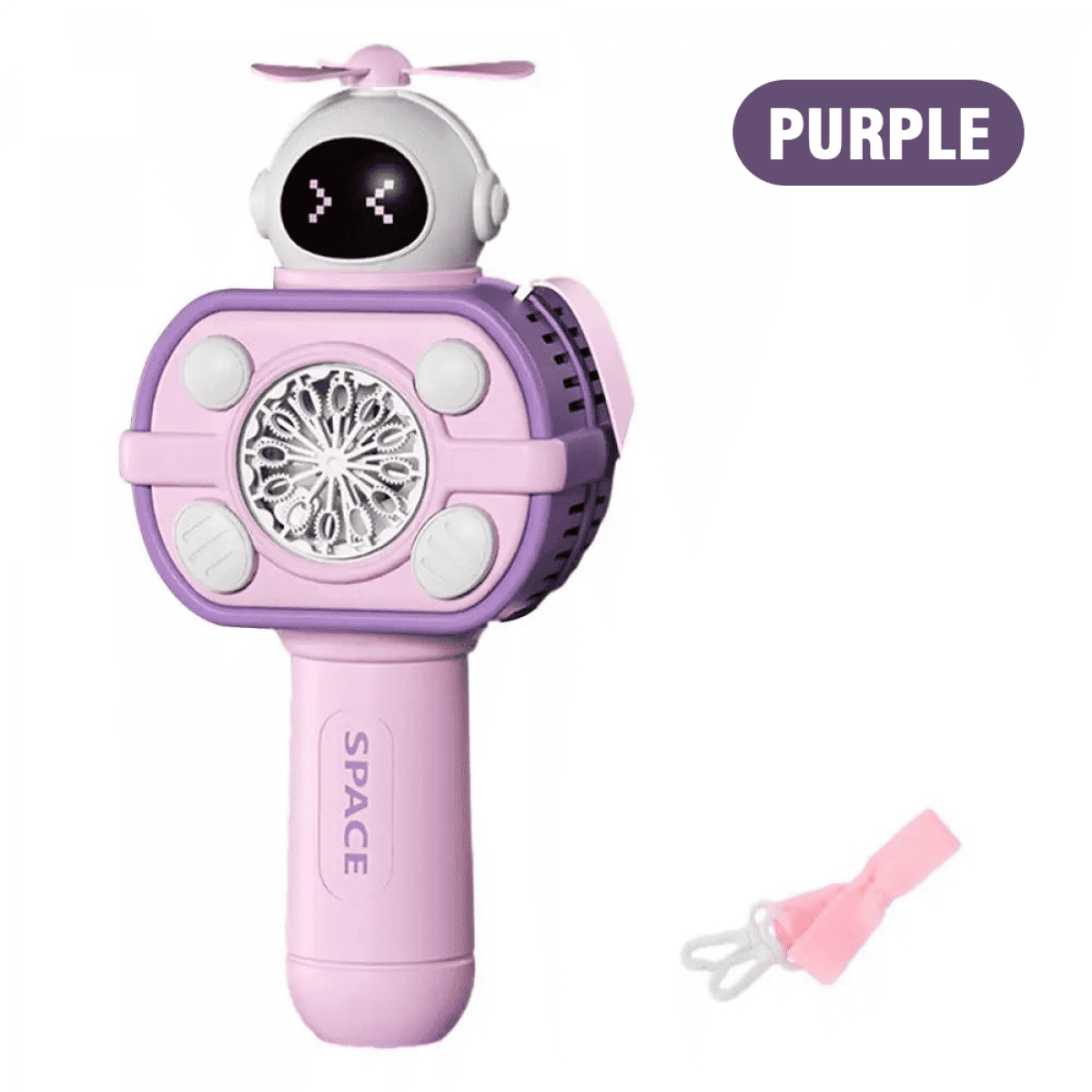 Bubble Wands Automatic Bubbles Machine for Kids, Bubble Maker Blowers for Boys Girls Outdoor Play Toys & Christmas Birthday Parties Gifts(Violet)