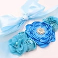 thumbnail image 2 of GDTO8820 CoolerthingsDG 3 piezas, 2 insignias y un cinturón, conjunto de faja de maternidad azul bebé y ramillete de papá para ser, faja para baby shower, faja para embarazo, recuerdo, cinturón para e, 2 of 4