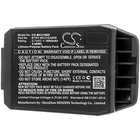 1800mAh 82-150612-01 BTRY-MC21EAB0E 82-105612-01 Battery for Motorola MC21 MC2180 MC2100