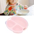thumbnail image 1 of Self Feeding Training Dish, Baby Dish Plate Low Temperature Resistance Practical Reliable  For Self Feeding, 1 of 8
