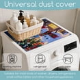 thumbnail image 4 of Vintage Laundry Washer Dryer Dust Cover Mat 19.7x23.6inch Retro Flowers Washing Machine Top Protector Pads Non Slip Washing Dryer Dust Top Covers for Laundry Wash Rooms, 4 of 7