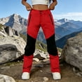 thumbnail image 7 of Ayolanni Pants for Women Solid Elastic Waist Athletic Hiking Straight Leg Pants Orange Quick Dry Clasp Camping Lounge Trousers with Pockets XXXL, 7 of 7