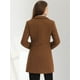thumbnail image 3 of Abrigo para Mujer con Solapa y Botones Abrigo de Invierno marrón S, 3 of 5