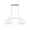 thumbnail image 2 of Hunter - Cottage Hill 4-light Brushed Nickel, Large Chandelier, Dimmable, Modern Style, Linear Shaped, for Bedrooms, Dining, Living Rooms - 19892, 2 of 9