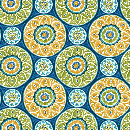 Berkshire Home 100% Polyester 54" Indoor/Outdoor  Tabea Sunblue Fabric, by the Yard
