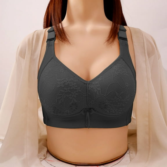 ATENAR Womens Bras,Wireless Bras for Women,Supportive Bras for Women,Soft,Stretch Fabric,Solid,Nylon,Spandex,Black,XL(US:10)