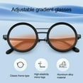 thumbnail image 6 of Hyasfey Adjustable Tint Sunglasses for Men Women UV Protection Round Polarized Sunglasses Retro Circle Eyeglass with Gradient Lenses for Beach Driving Fishing, 6 of 7