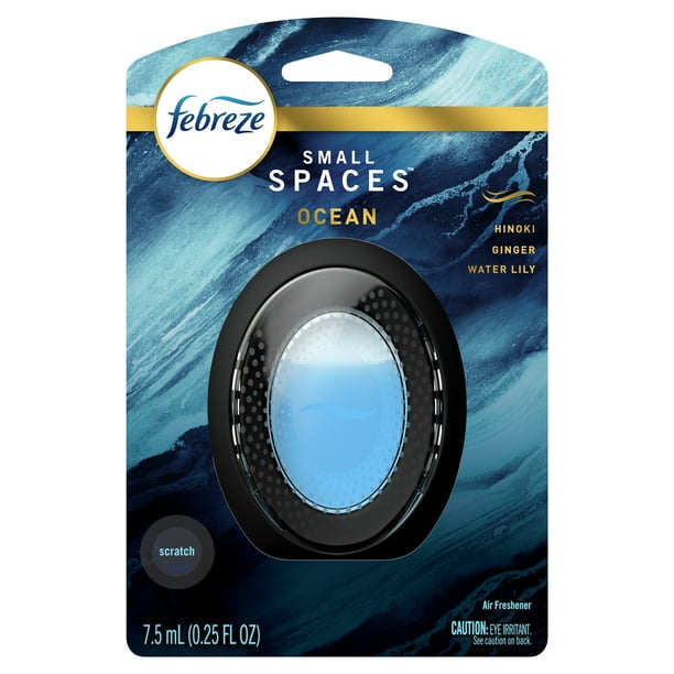 Febreze Odor Eliminator Small Spaces Air Freshener Ocean, .25 Fl. Oz