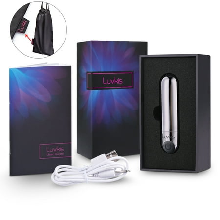 Luvkis Mini Vibrator Wireless Massager for Waterproof Rechargeable for Body Back Neck Foot Sport Massage Travel Friendly 10 Magic Patterns Personal Quiet Powerful (Best Vibrator For Female Orgasm)