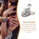 thumbnail image 5 of Jumpingount Anillo de tejer, anillos de apertura ajustables étnicos, manualidades de ganchillo, accesorios de suministros de costura para diario Type3 NO3, 5 of 6