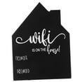 thumbnail image 5 of MLINS Wooden Wifi Password Sign For Home Erasable Chalkboard Style House Shape Wifi Sign For Office And Cafe Guest Room Wifi Password Sign, 5 of 7