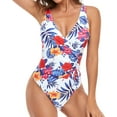thumbnail image 7 of Babysbule Swimsuits for Women Women One-piece Solid Swimsuits Tummy Control Swimwear Tankini Beachwear Swimdress, 7 of 7