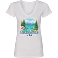 thumbnail image 3 of Inktastic Lake Tahoe Women's V-Neck T-Shirt, 3 of 5
