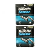 Gillette Sensor Refill Blade Cartridges, 10 Ct. (Pack of 2)