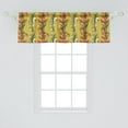 thumbnail image 2 of Ambesonne Floral Window Valance, Tulips and Daffodils Pattern, 54" X 18", Khaki Multicolor, 2 of 3
