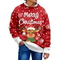 thumbnail image 5 of Christmas Sweater Men Sweaters Funny Sweatshirt Knit Plus Size Big and Tall Holiday Vacation Elf Adult Sweatshirts, 5 of 7