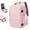 Pink, variant on Large capacity travel backpack with shoe organizer compartment, polyester lightweight laptop backpack, stylish travel commuter bag