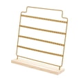 thumbnail image 4 of Organizador de pendientes de metal, práctico soporte para pendientes colgantes para dormitorio, tienda minorista Amarillo dorado, 4 of 8