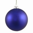 thumbnail image 2 of Vickerman 6" Cobalt Matte Ball Ornament, 4 per Bag, 2 of 4