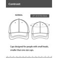 thumbnail image 2 of shiyou-Small Head Baseball Cap,Petite Size Ball Cap,Relaxed Little Sports Cap,Adjustable Tiny Fitted Golf Cap, 2 of 4