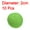 Green, variant on Wool Felt Balls Beads Woolen Fabric 2cm 20mm Black for Home Crafts 10Pcs