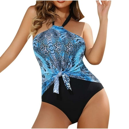 BUIgtTklOP No Boundaries t Women s DD-Cup Swimwear Love Knot Tummy Control Underwire Bra Tankini Top Separate