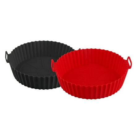 

Fryer Silicone Pots 8 Inch Silicone Fryer Basket Reusable Fryer Silicone Fits 3.6 To 6.8QT Fryer