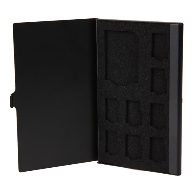 Contenedor de almacenamiento Estuche Monocapa Aluminio 1SD+ 8TF Tarjetas Micro SD Pin StorageBox Holder FLhrweasw El nuevo