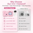 thumbnail image 4 of Kids Instant Print Camera-30MP Perfect Birthday for Boys & Girls with 32GB Card and 4 Rolls Of Printing Paper-Printing Paper, 4 of 5