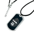 thumbnail image 2 of Gorilla Face Military Dog Tag Pendant Necklace with Cord, 2 of 4