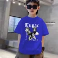 thumbnail image 3 of Camiseta de algodón para niños, de Tupac 2pac, rapero, Thug Life, estilo hip hop, moda para bebés, ropa para niños y niñas, camiseta de manga corta de verano para niños, 3 of 5