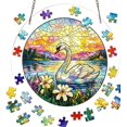 thumbnail image 6 of Acrylic Puzzles Suncatcher Stained Glass Window Hanging Decor, Sun Catcher Kit Home Decor for Window Garden Hanging, Suncatcher Kits for Women & Men Birthday Home Decor, 6 of 7