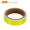 thumbnail image 2 of Unique Bargains Reflective Tape, 3 Roll 15 ft x 1-inch Adhesive High Visibility Safety Tape Reflector, Fluorescence Yellow, 2 of 6