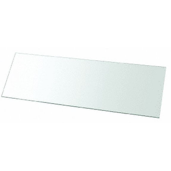 CRL 14TGR824 8" x 24" Rectangular 1/4" Clear Tempered Glass Shelf - 5/ Pk