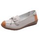 thumbnail image 1 of Zapatos Casuales de las Mujeres Suaves de Cuero Falso Deslizamiento Superior en Mochilas Cómodos Zapatos Planos de la Sola Plana de las Mujeres, 1 of 9