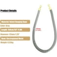 thumbnail image 4 of 1.5 M Gray Velvet Stanchion Rope, 1pc 2pcs 4pcs VIP Stanchion Post Ropes Safety Barriers, Crowd Control Rope Barrier System for Event Decoration (Color : Gold Hook, Size : 4PCS), 4 of 5